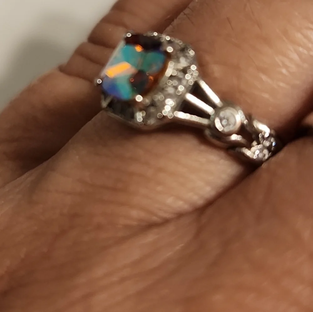 Iridescent Wrath/Mercy Ring, Sz 7 - Picture 4 of 8